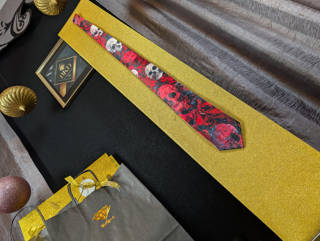 CORBATA RED SKULL